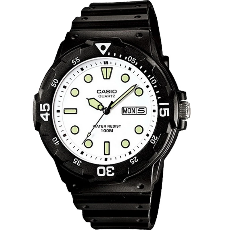 Casio MRW-200H-7EVDF Men's Waterproof Analog Watch 10ATM Sports Black