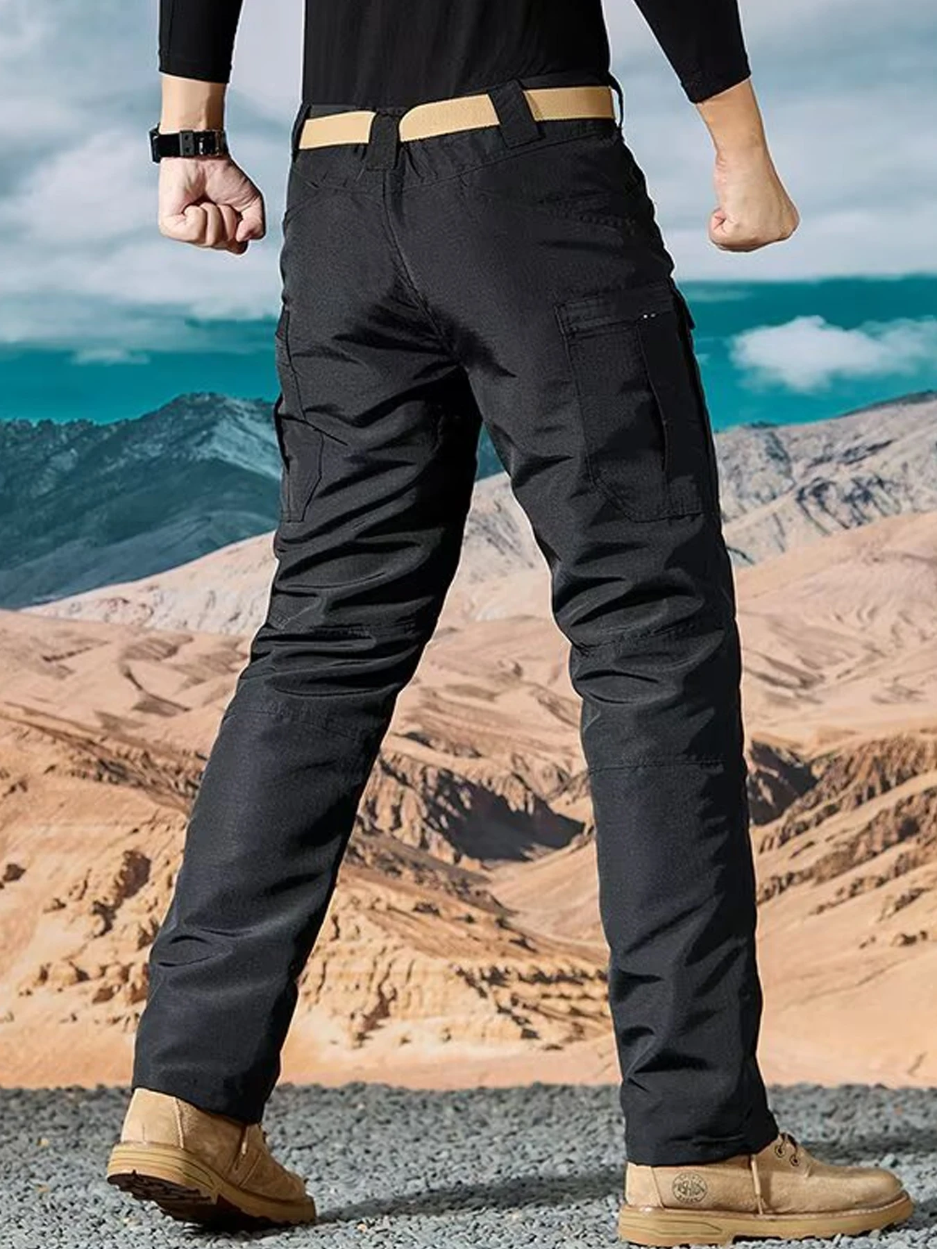 

Быстросохнущие прямые повседневные брюки мужские большие размеры мужские длинные брюки прямые рабочие брюки 2025 летние свободные повседневные брюки