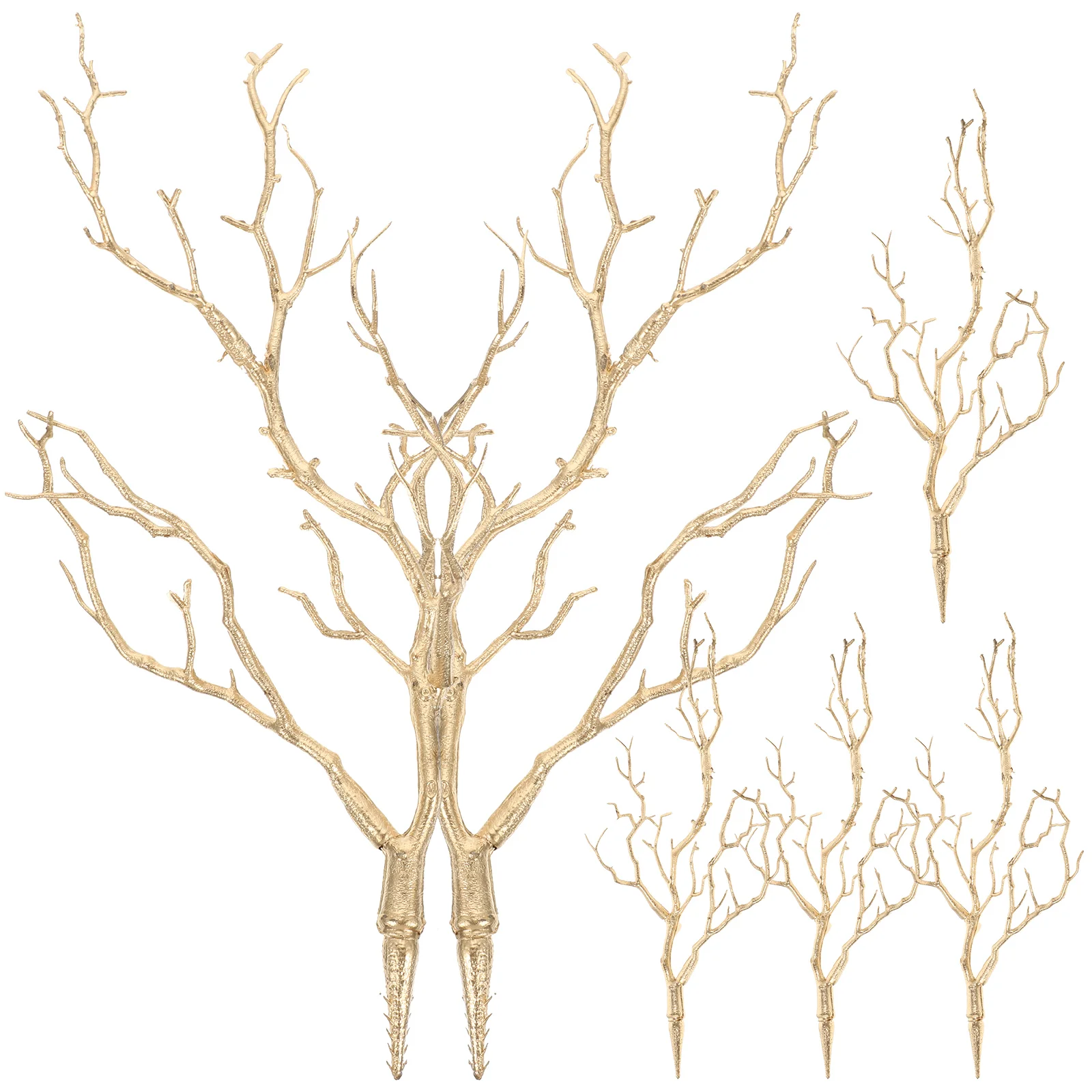 

6 Pcs Simulated Twigs Fake Branches Household Plant Decor Ornament Olive for Decoration Plastic Vase Filler