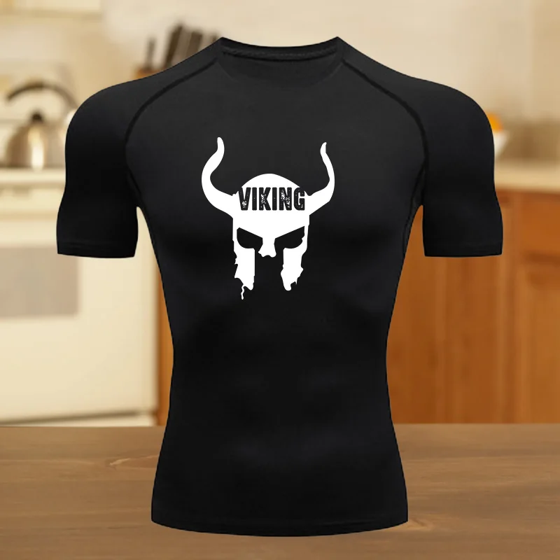 تي شيرت رجالي رياضي خفيف للغاية وسريع الجفاف يسمح بالتهوية وممتص للرطوبة وأكمام قصيرة مناسب للياقة البدنية والجيم والتمارين الرياضية