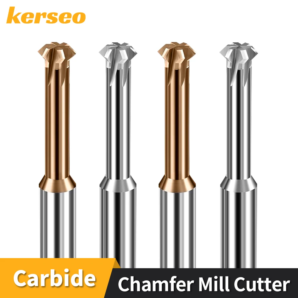 

Carbide Chamfer Milling Cutter 60°/90°/120° Chamfering Cutter Upper Lower Chamfer for Steel Metal CNC End Mills