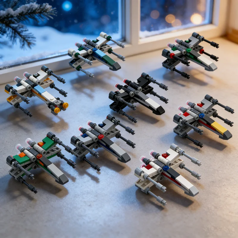 

700pcs MOC Star Battle T X Wing 1 Scale Model Building Toy Blocks Christmas Gift Construction DIY Creative Idea Education Kids