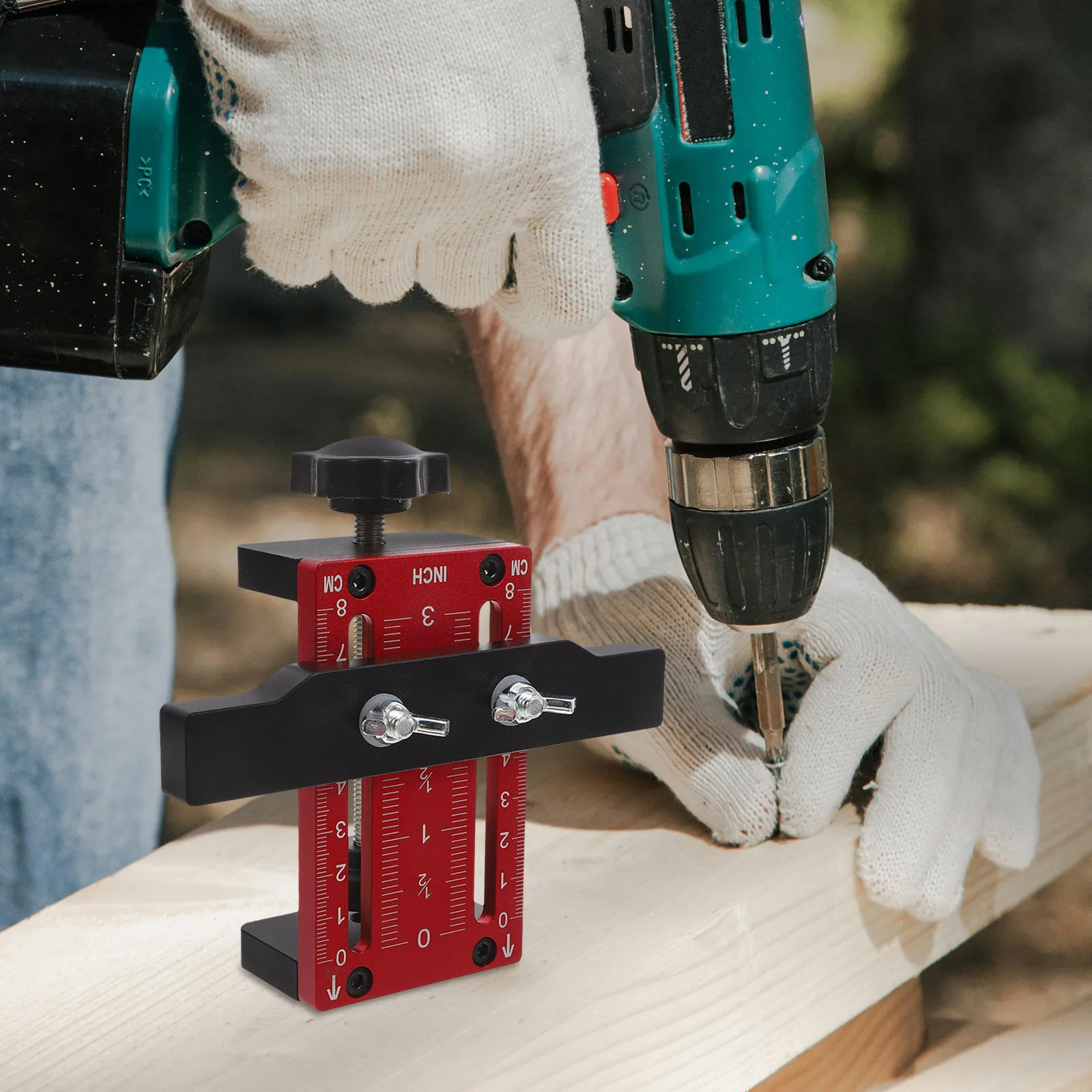 

Cabinet Door Installation Positioner Adjustable Aluminum Alloy Durable Tool for Accurate Alignment in Wardrobe Floor Cabinets