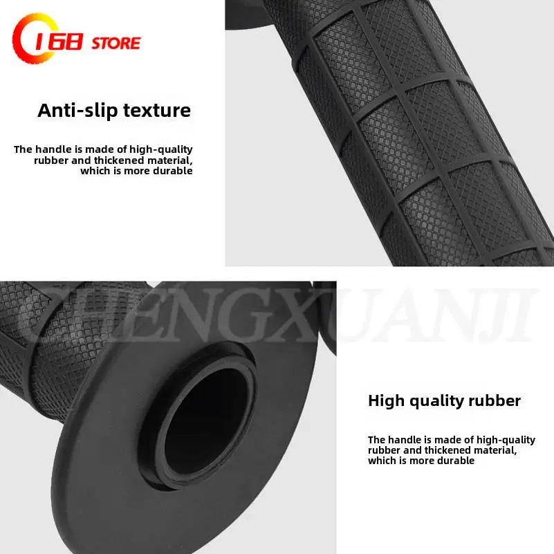 Throttle Accelerator Cable Set Handle Motorcycle Grips with Throttle Clamp Twist Cable Throttle Cable 7/8