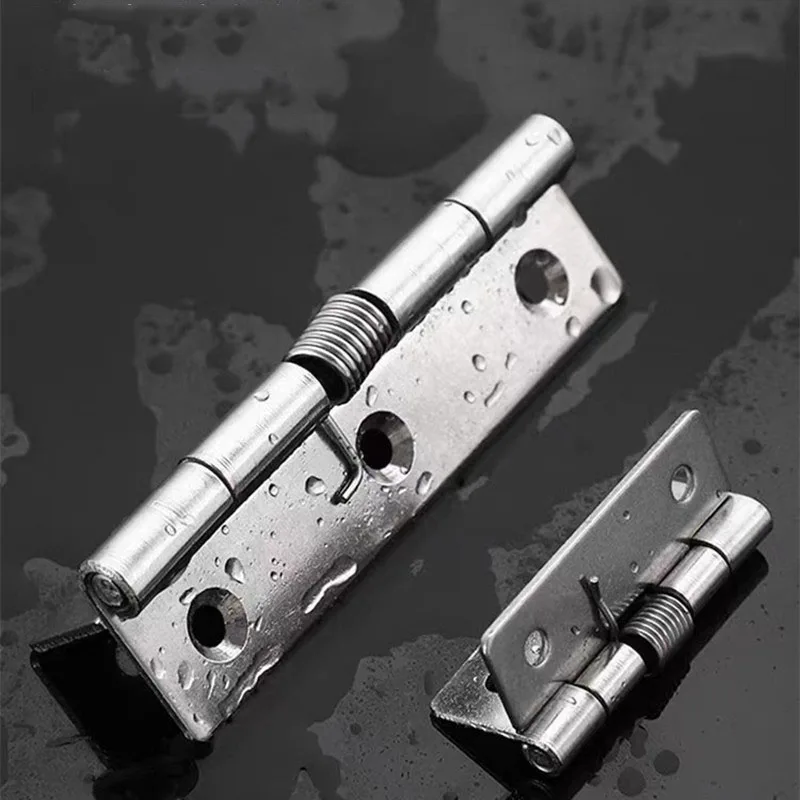 2.5inch/3inch/3.5inch/4inch Self Closing Spring Hinge 304 Stainless Steel Spring Loaded Hinge Door Hinge Hardware Accessories