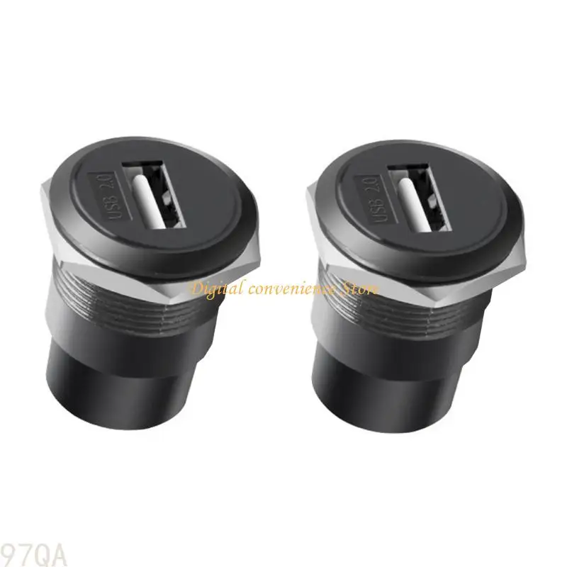 97QA USB3.0 Paneel Metaal 22 mm Ronde USB2.0/USB3.0 Draadmoduleconnector
