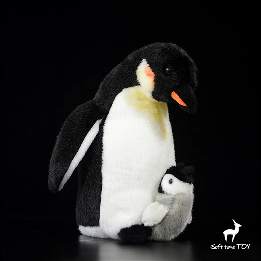 

Emperor Penguin High Fidelity Anime Cute Plushie Penguin Family Plush Toys Lifelike Animals Simulation Stuffed Doll Kawai Toy