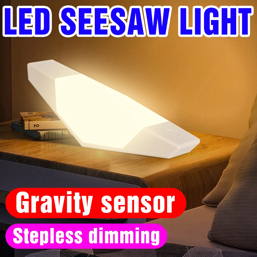 Led Night Light 5V Gravity Sensor Lamp USB Luces Nocturnas Bedroom Light Stepless Dimming Halloween Decoration Holiday Lighting