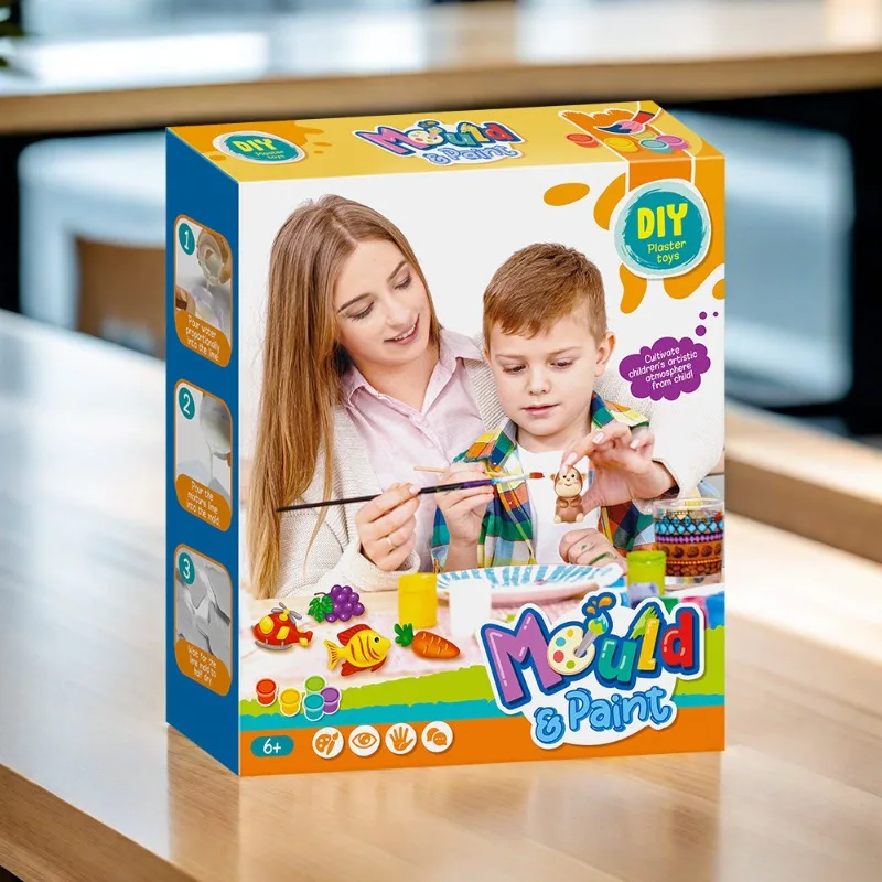 

Наборы для творчества: раскраска гипсовых фигурок фруктов и морских животных — подарки для детей, развивающие взаимодействие между родителями и детьми