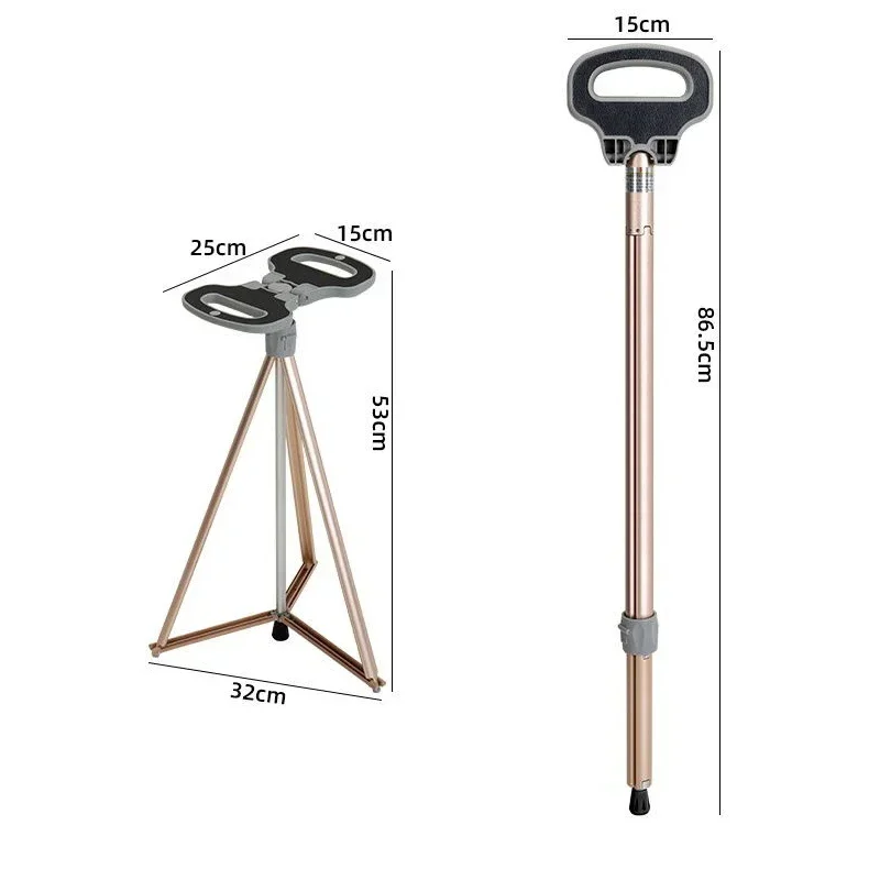 

Aluminium alloy Cane stool Climbing and hiking cane Elderly people taking walks for leisure Mountaineering and hiking tools