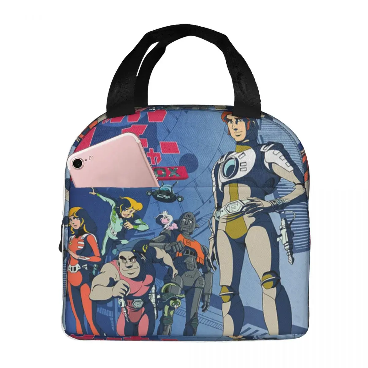 

Аксессуары Comet Crew, изолированная сумка для обеда Captain Future для детей, школьный холодильник, термоящик для еды, сумка, ланч-боксы, контейнер