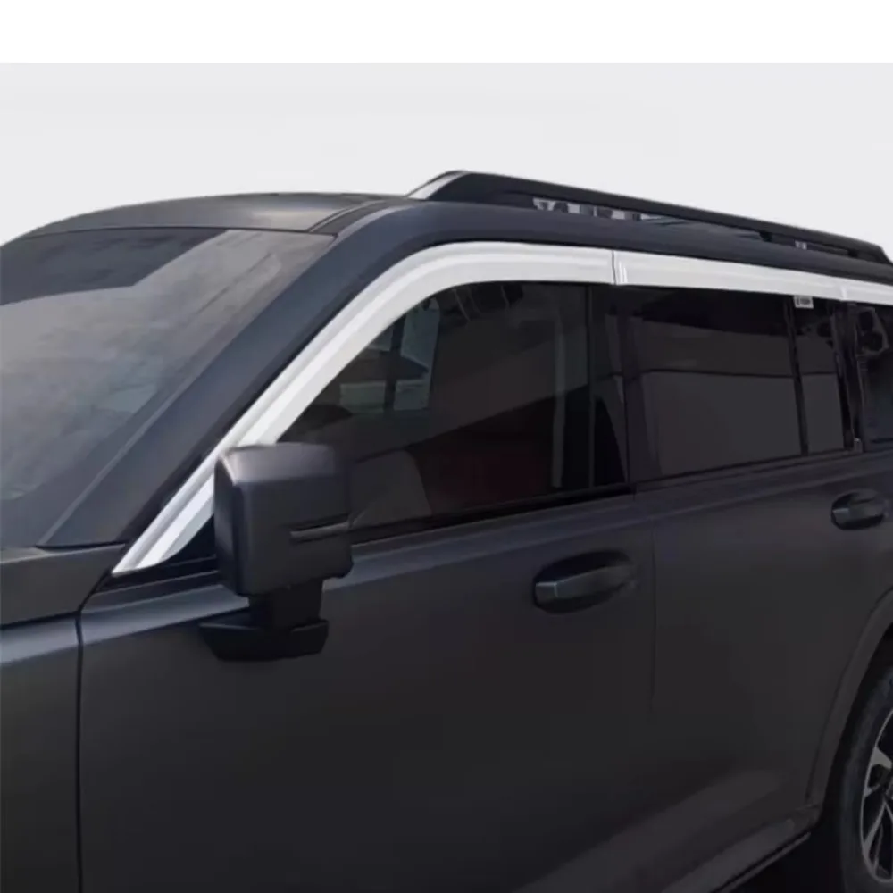 

Car Accessories For GWM HAVAL H9 2025 2026 Aluminum Alloy Black Silvery Exterior Window Molding Strip Sill Side Cover Trim
