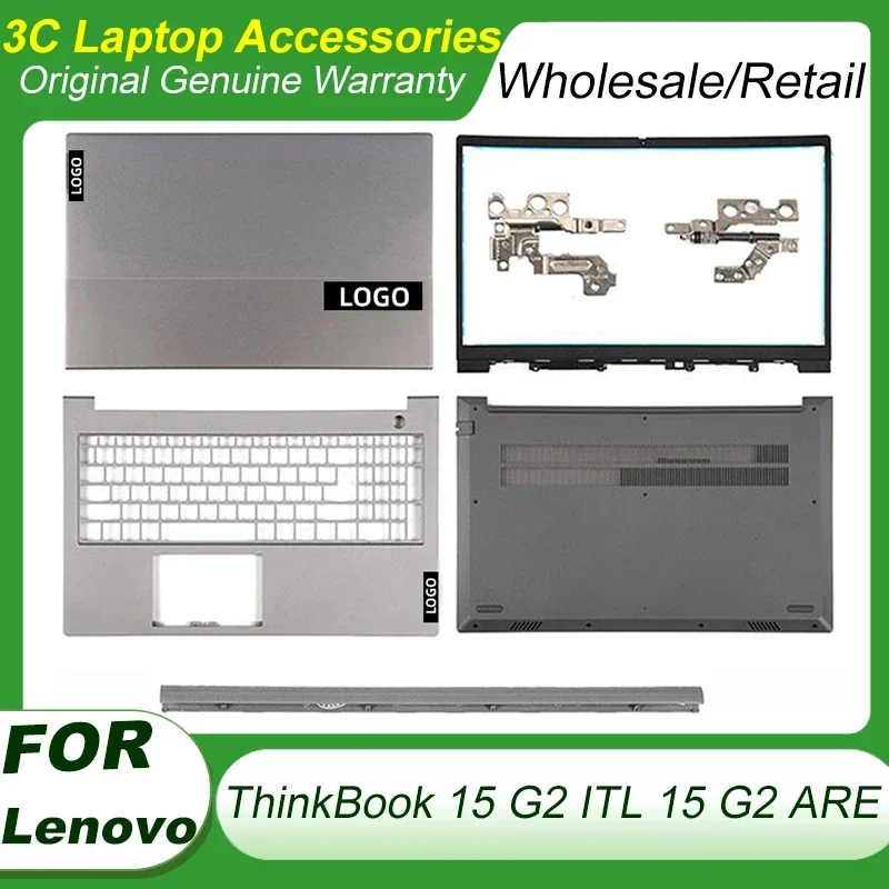 

New Laptop Case For Lenovo ThinkBook 15 G2 ITL ThinkBook 15 G2 ARE LCD Back Cover Bezel Hinges Palmrest Bottom Case 5CB1B34809