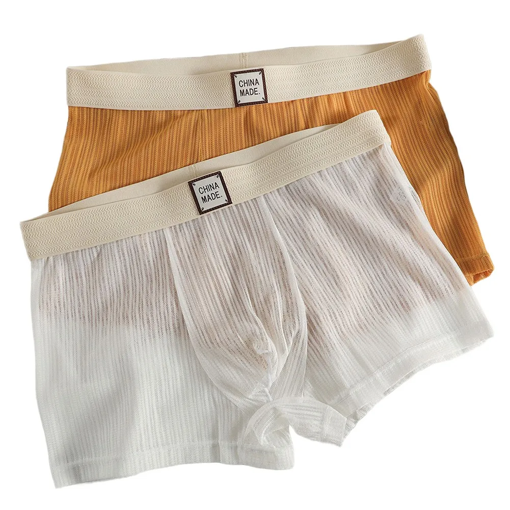 

Мужские трусы-боксеры Four Corners: ультратонкие, дышащие, сетчатые, прозрачные шорты-боксеры для мужчин