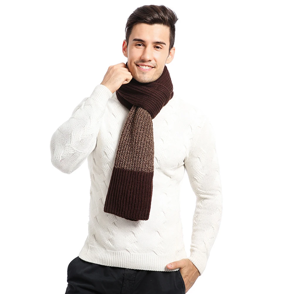 

Модный зимний шарф, вязаная шапка, комплект перчаток, теплая шерстяная утолщенная, приятная для кожи, эластичные аксессуары, цвет, легко сочетается