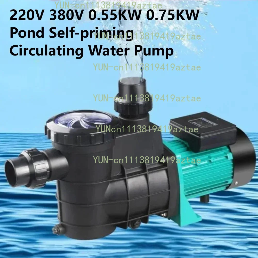 220V 380V 0.55KW 0.75KW Pond Self-priming Circulating Water Pump Land-based Booster Single Three-phase Sauna Swimming Pool Pump