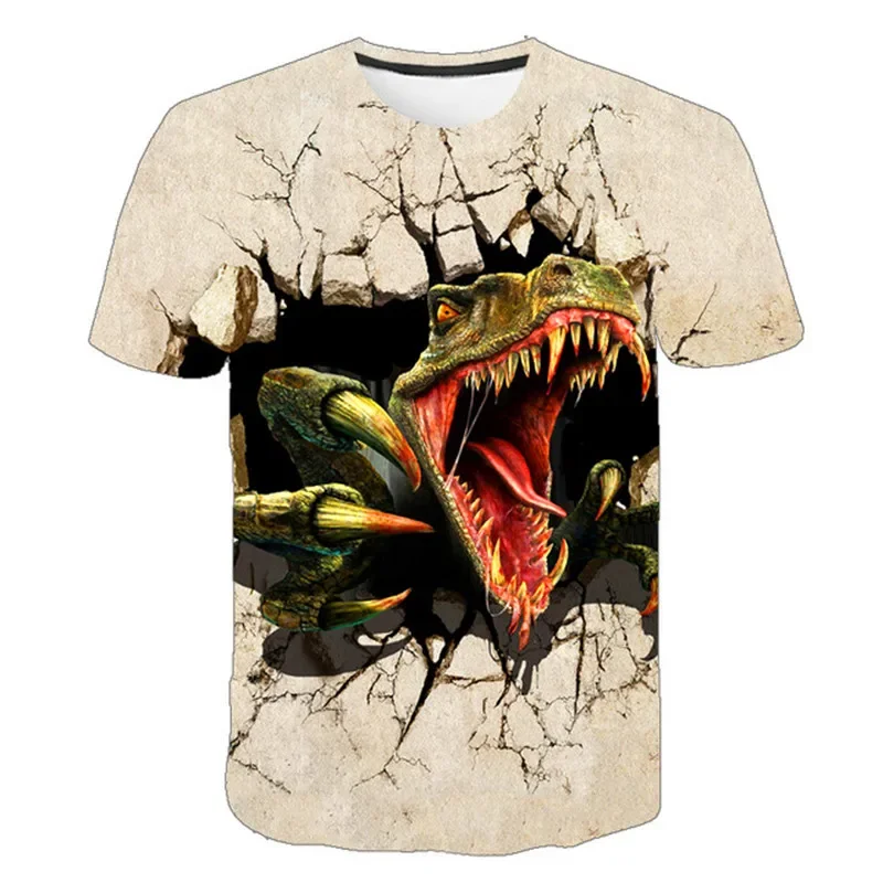 Summer New Jurassic Park 3d T Shirt Man Women Kids Short Sleeve Clothes Children Clothing Casual Boy Girls Dinosaurs Top Tees