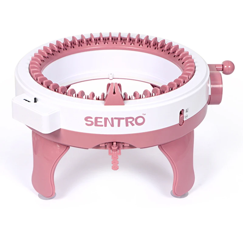 Sentro-Smart Weaving Loom Knitting Machine Kit com Row Counter,Round Board Rotating Double Loom, 48 Agulhas