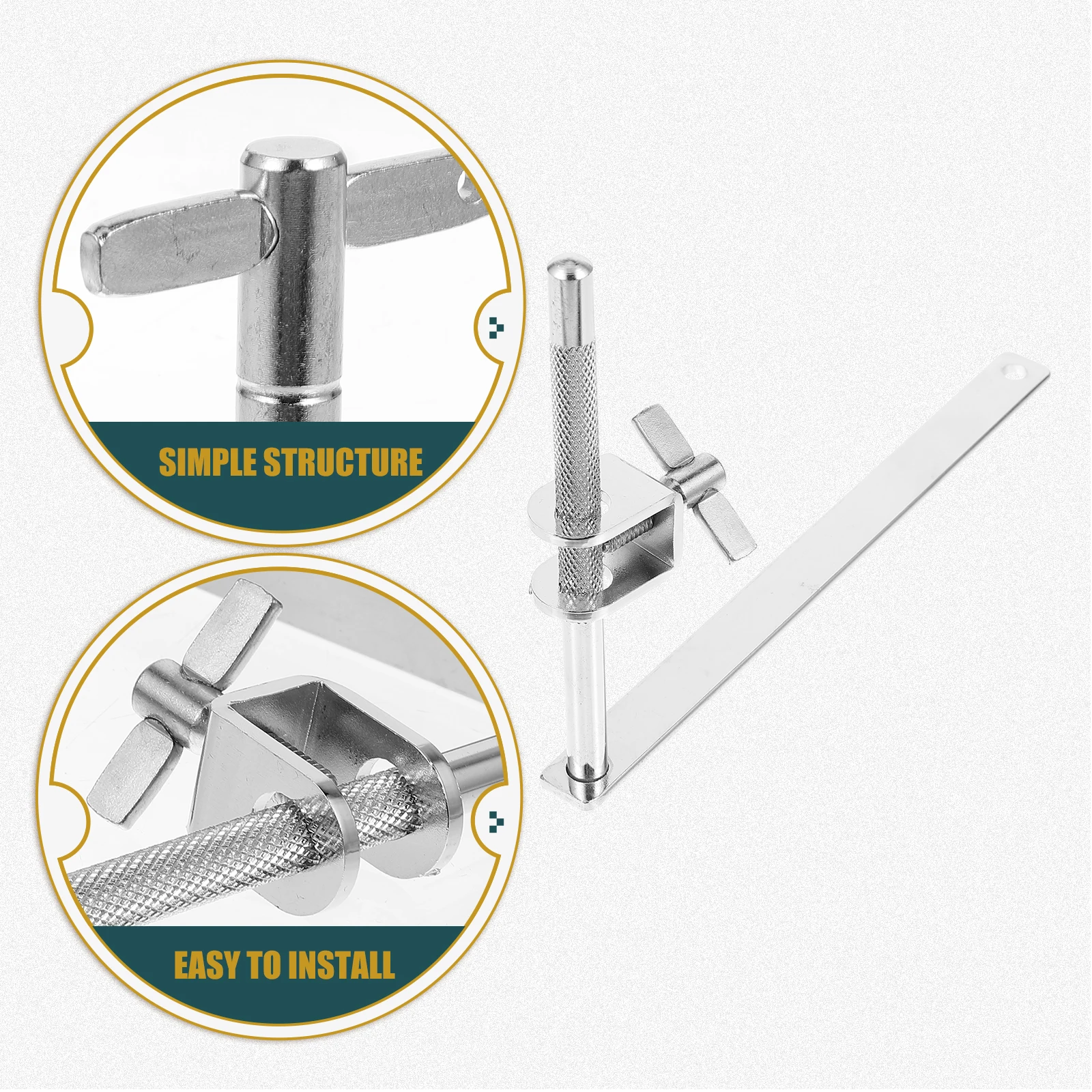 

Stable Characteristics Cowbell Clamp Snare Drum Accessories Extension Bracket For Drum Kit