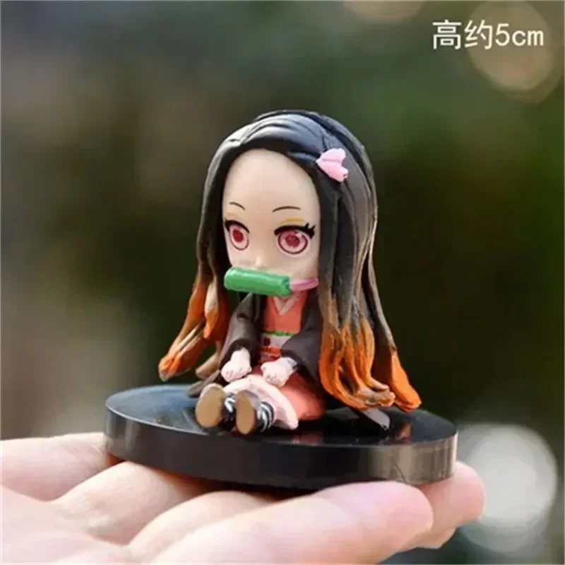 Demon Slayer Figure Nezuko Kamado Tanjiro Anime Blade Ghost Action Figure PVC Collectible Anime Figures Model Toys For Kids Gift