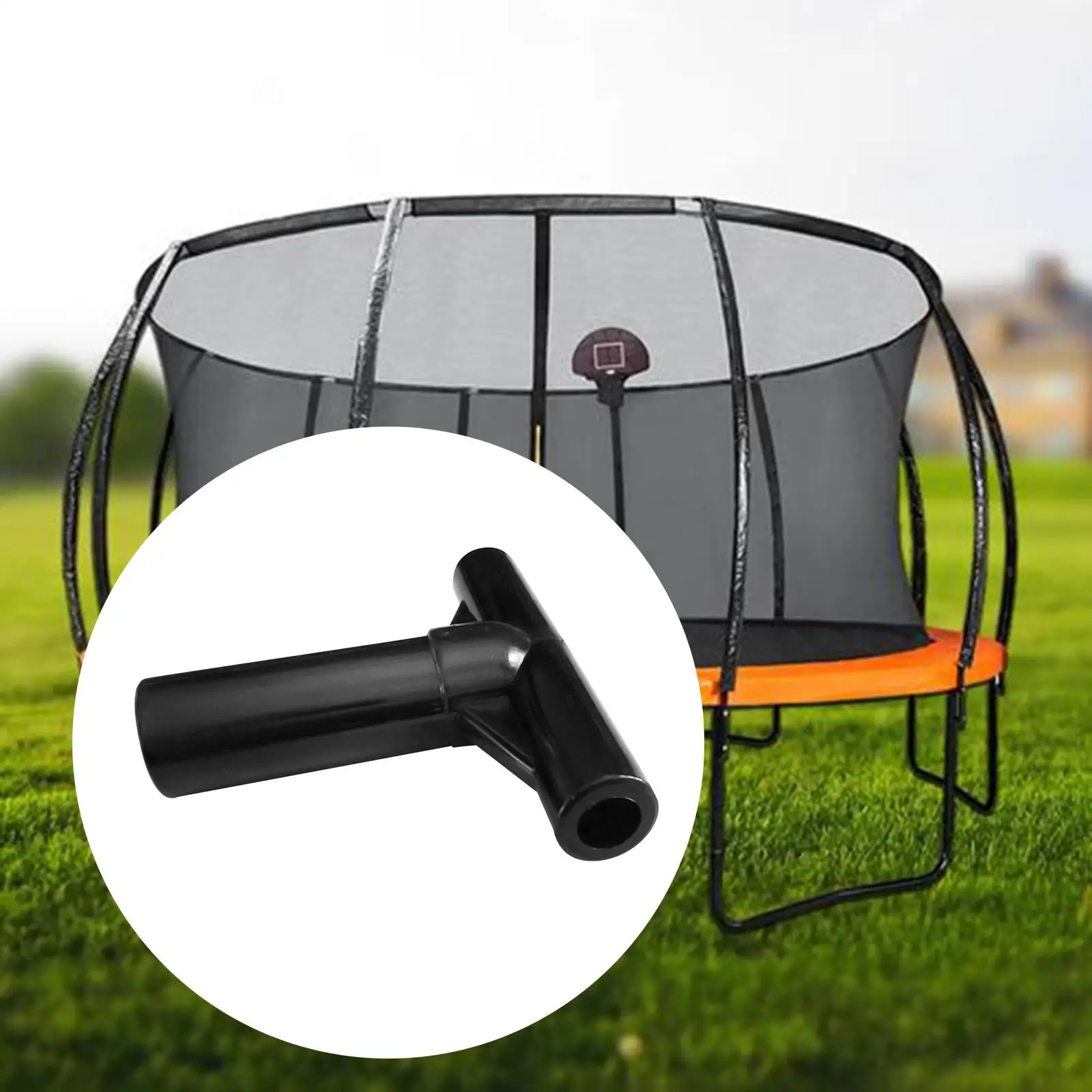 Trampoline End Caps Trampoline Enclosure Pole Cover for Yard Fitness Garden