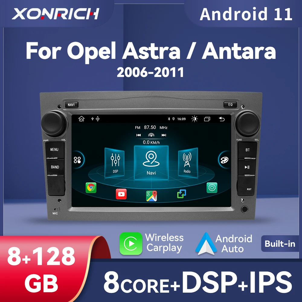 8GB Carplay Android Auto Car Radio Player For Opel Astra H G J Antara Vectra C B Vivaro Corsa C D Zafira B 4G-LTE RDS DSP IPS