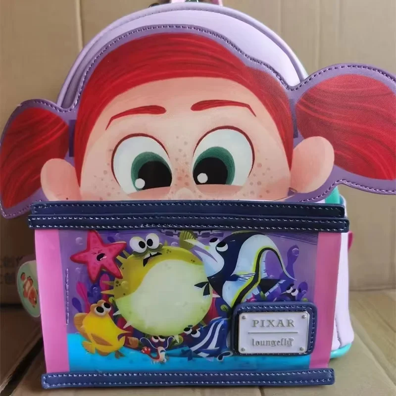 New Loungefly Pixar Always Looking For Nemo Darla Mini Cute Backpack Travel Backpack Student Children'S Birthday Festival Gift