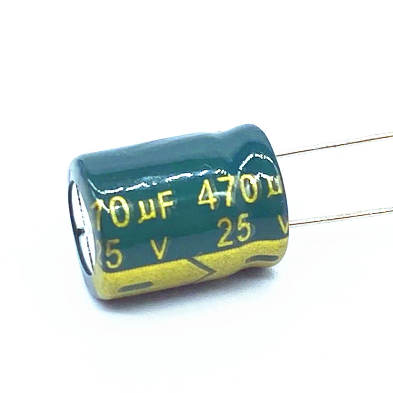 10Pcs/lot 25V 470Uf Lage Esr/Impedantie Hoge Frequentie Aluminium Elektrolytische Condensator Maat 8*12 470UF25V 20%