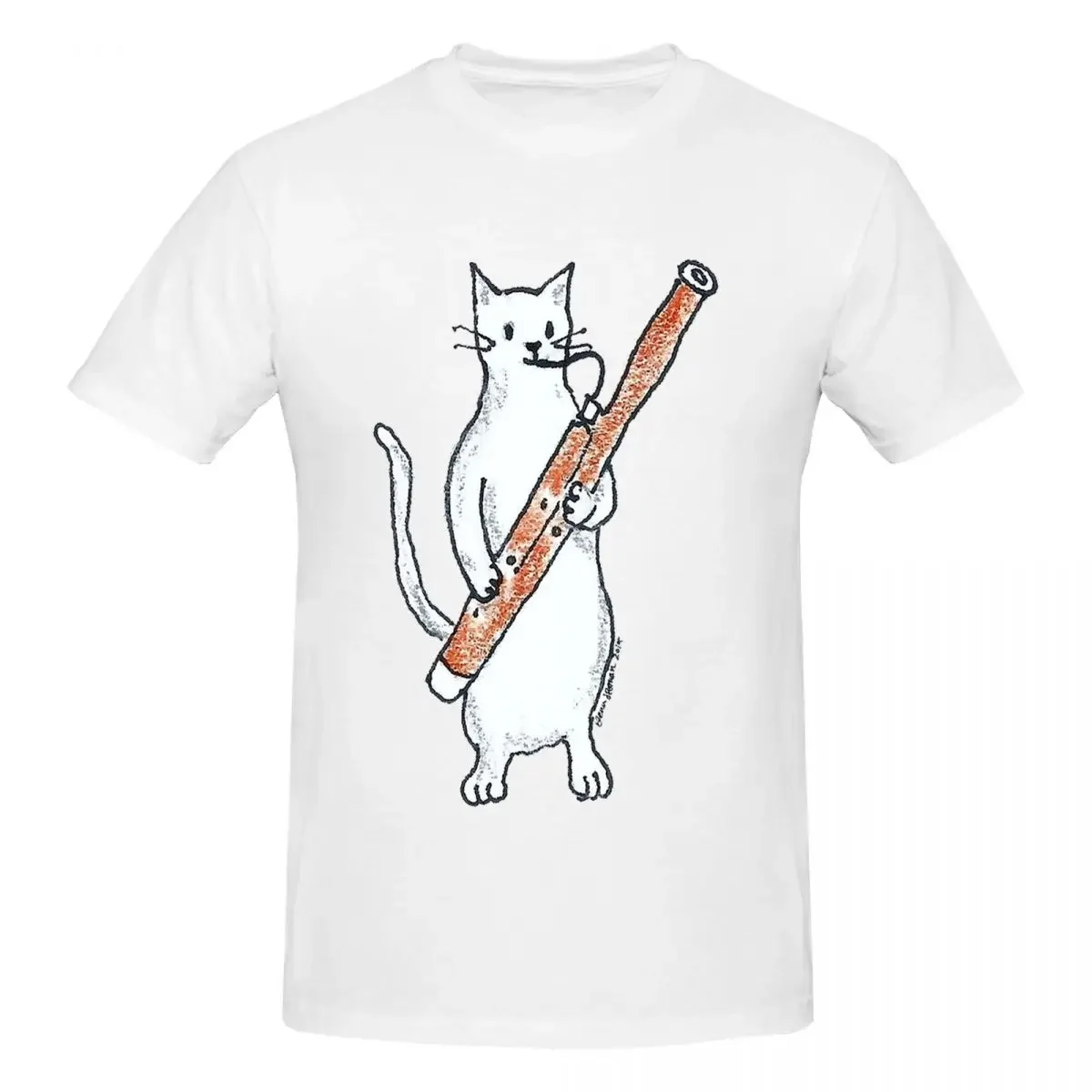 Meowtet Basie 100% Cotton T-shirt Unisex Funny T Shirts Men O-Neck Short Sleeve S-6XL