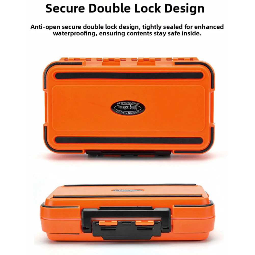 For Fishing Trips Fishing Gear Box Adjustable Dividers Anti-opening Double Lock Buckle For Fishing Accessories