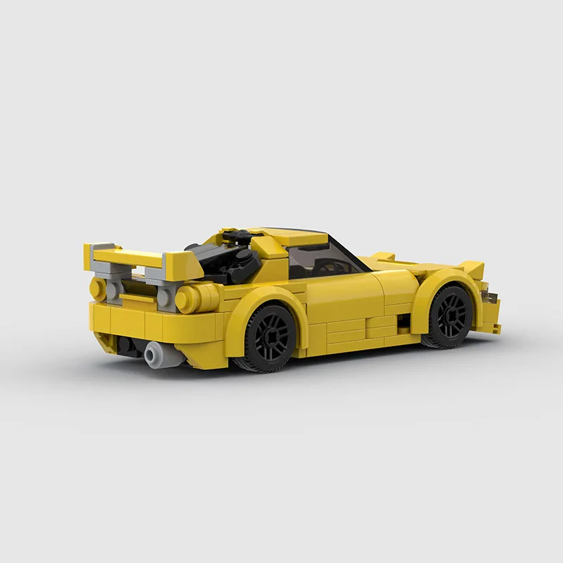 Moc Bausteine RX-7 Stadt Auto Fahrzeug Geschwindigkeit Champion Racer Ziegel Rennmodell weltberühmten Supersport wagen Set Kinder Spielzeug Geschenk Jungen