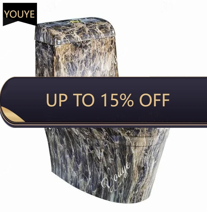 

Унитаз S Boutique класса люкс с текстурой дерева и мраморным узором, цельный унитаз Super Swirl, керамический, цвет C