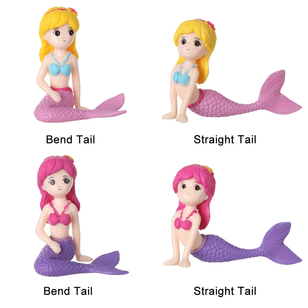 1pc Cute Mermaid Micro Landscape DIY Aquarium Fish Tank Little Mermaid Ornament Desk Craft Home Decoration Accessories image 6