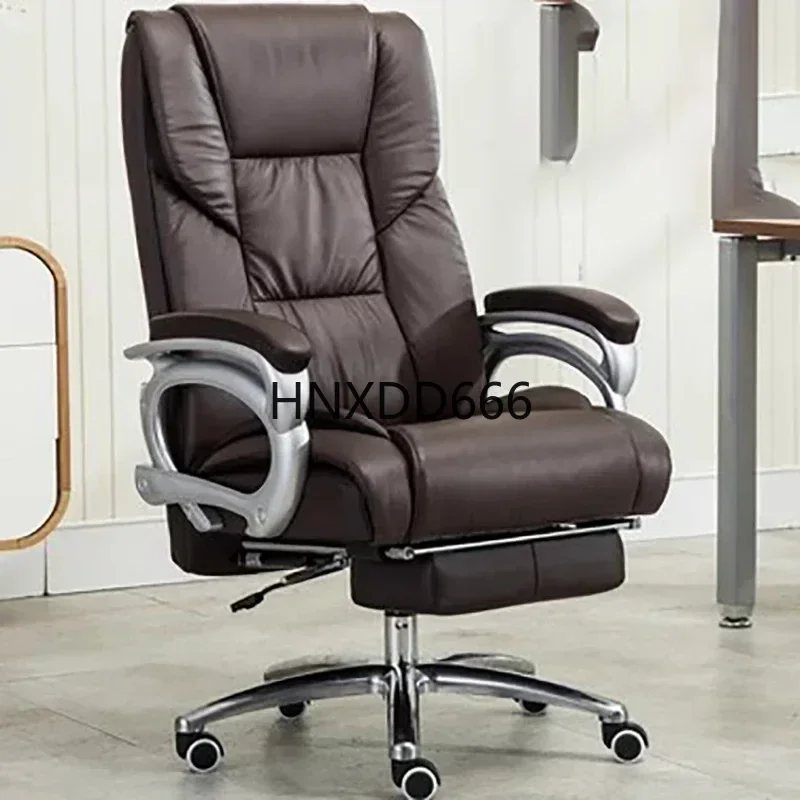 Computer Armchair White Chair Backrest Gaming Comfortable Office Lazy Furniture Home Dining Design Leather Rocking Desk Chairs