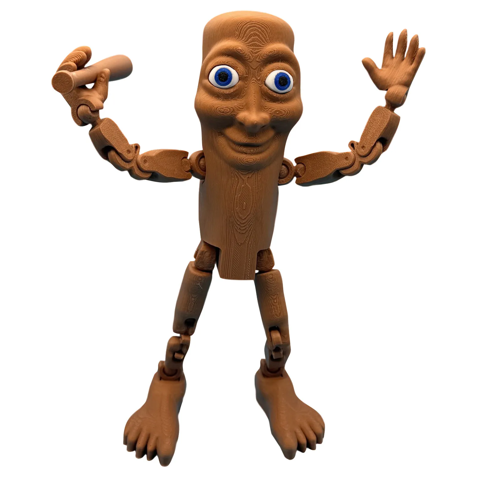 شخصية الحركة القابلة للجمع بطباعة ثلاثية الأبعاد تتضمن رأسًا وأيديًا وإكسسوارات فيديو قابلة للتبديل