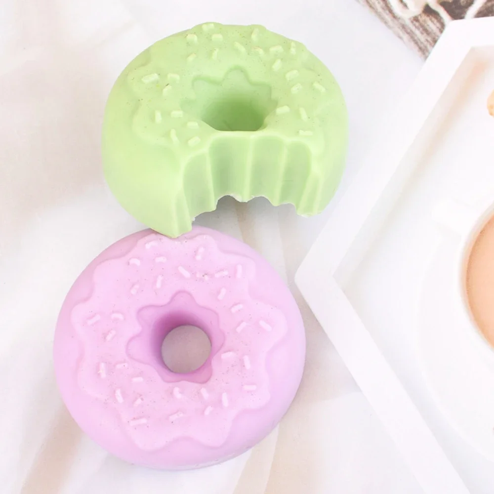 3D Doughnut Silicone Molds for Scented Candle Hollow Sphere Handmade Soap Moulds Geometry Round Resin Birthday Gifts Party Decor