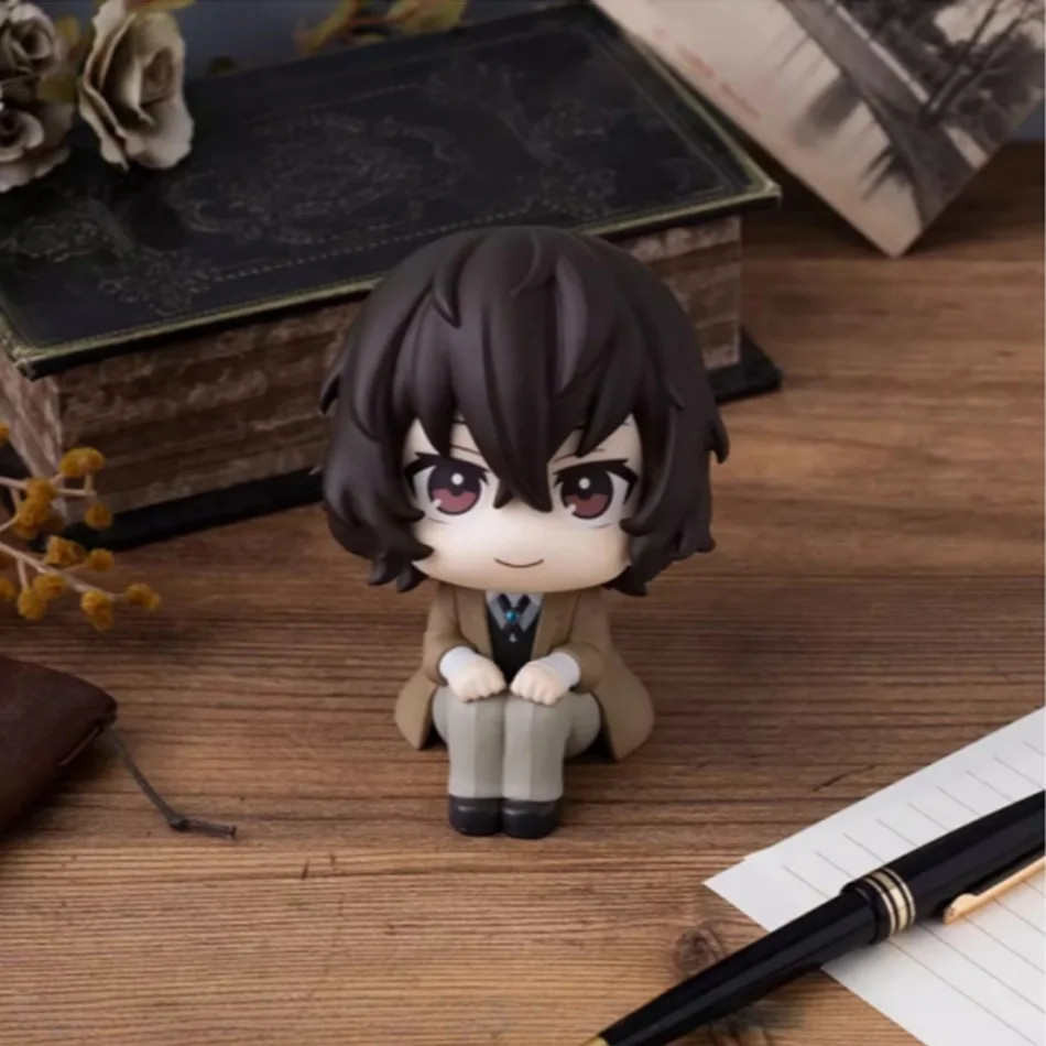 Original MegaHouse LooK Up Bungou Stray Dogs Dazai Osamu Nakajima Atsushi Action Figure Toys PVC Model Collection Kwaii Q Doll