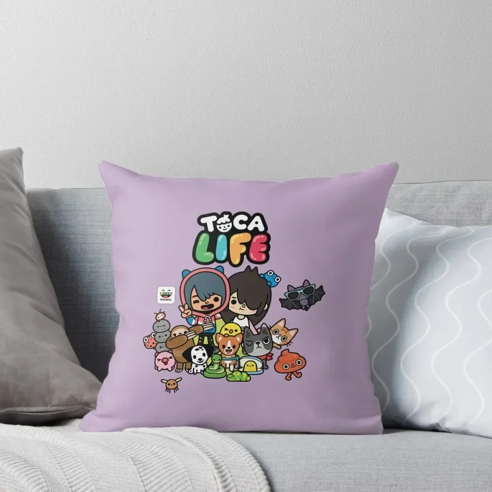 

toca boca , toca life Throw Pillow Christmas Throw Pillows Covers Decorative pillowcase pillow