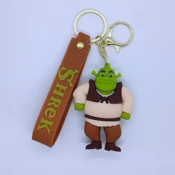 New Creative cartoon figure keychain Fiona cute boots puss poor mouth donkey key chain men and women bags small pendant New 2024
