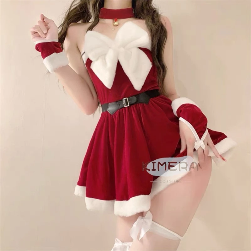 女性のためのセクシーなクリスマスコスチューム,サンタクロースのコスプレ,パーティー,パフォーマンスウェア,ユニフォームソックス,ライブストリーミング生地