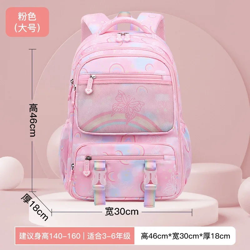 Imagem -05 - Bolsas Escolares Ortopédicas para Crianças Kids Satchel Escola Primária Mochilas Princess Schoolbag Knapsack Sac Mochila