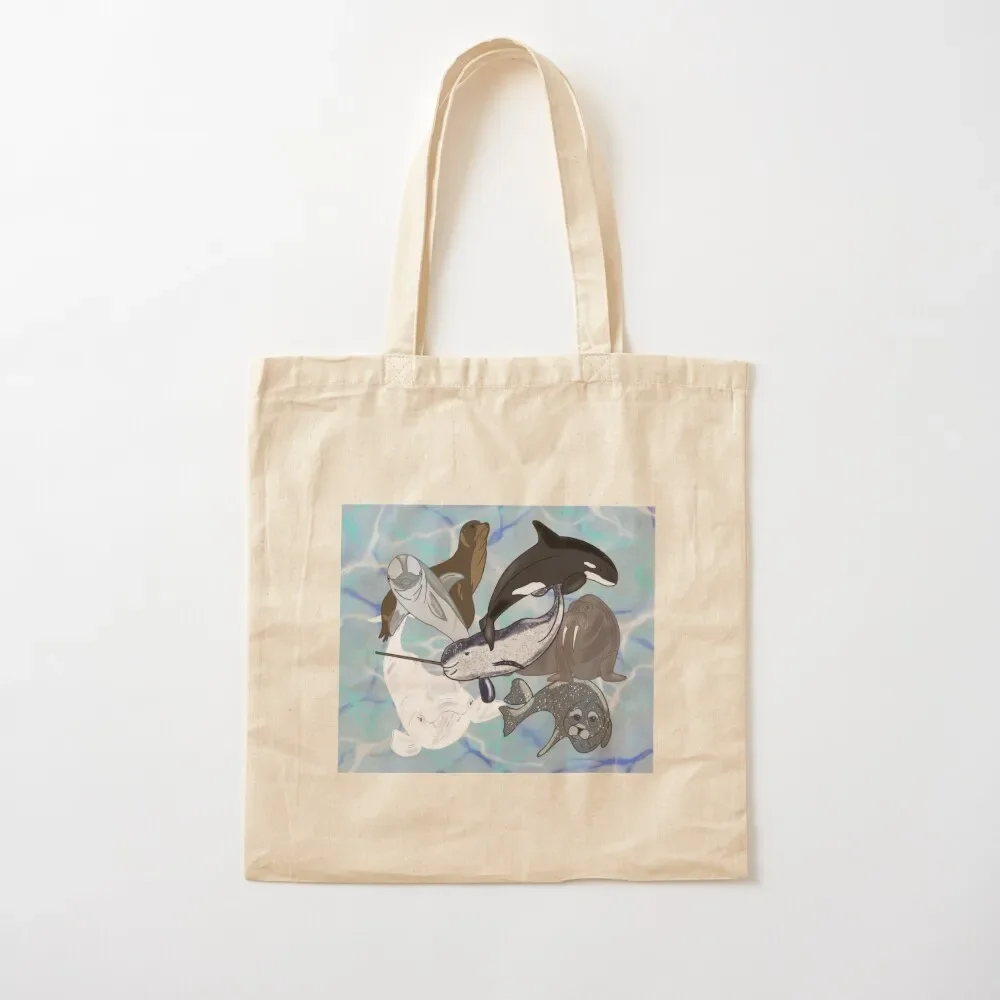 

Marine Mammals Tote Bag Canvas bag shopper bags sac pour femme canvas bags Tote Bag