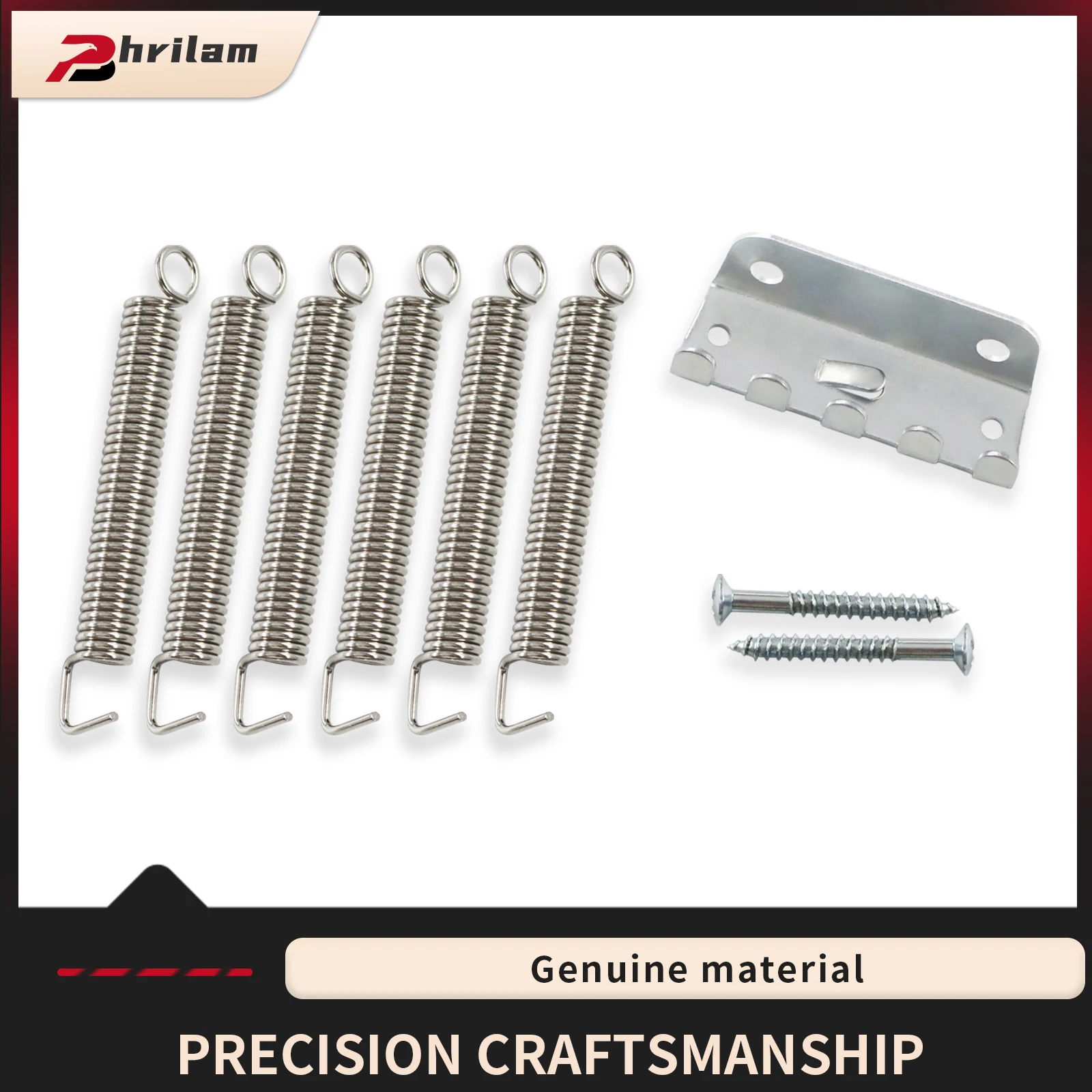 PHRILAM-Kit de garra de resorte Vintage St Tremolo, resortes de alta calidad, tornillos de instalación X3/x6, garra de trémolo X2 para piezas de guitarra