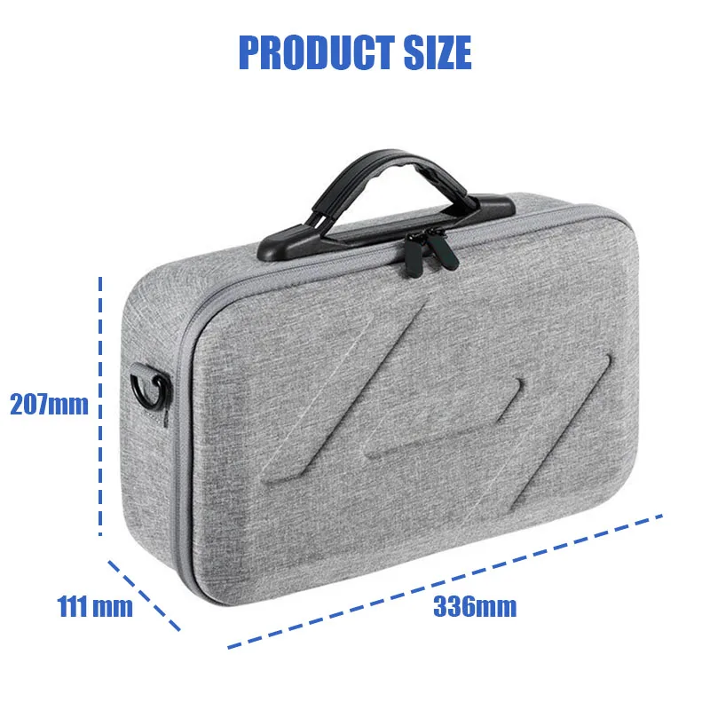 VOLODYMYR Portable Storage Shoulder Bag for DJI Flip Fly More Combo Carrying Case Organizer for RC 2/N3 Remote Controller Box