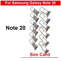 For Samsung Galaxy Note 20 Note20 Single / Dual Sim Card Tray Holder Socket Slot Repair Replacement Parts