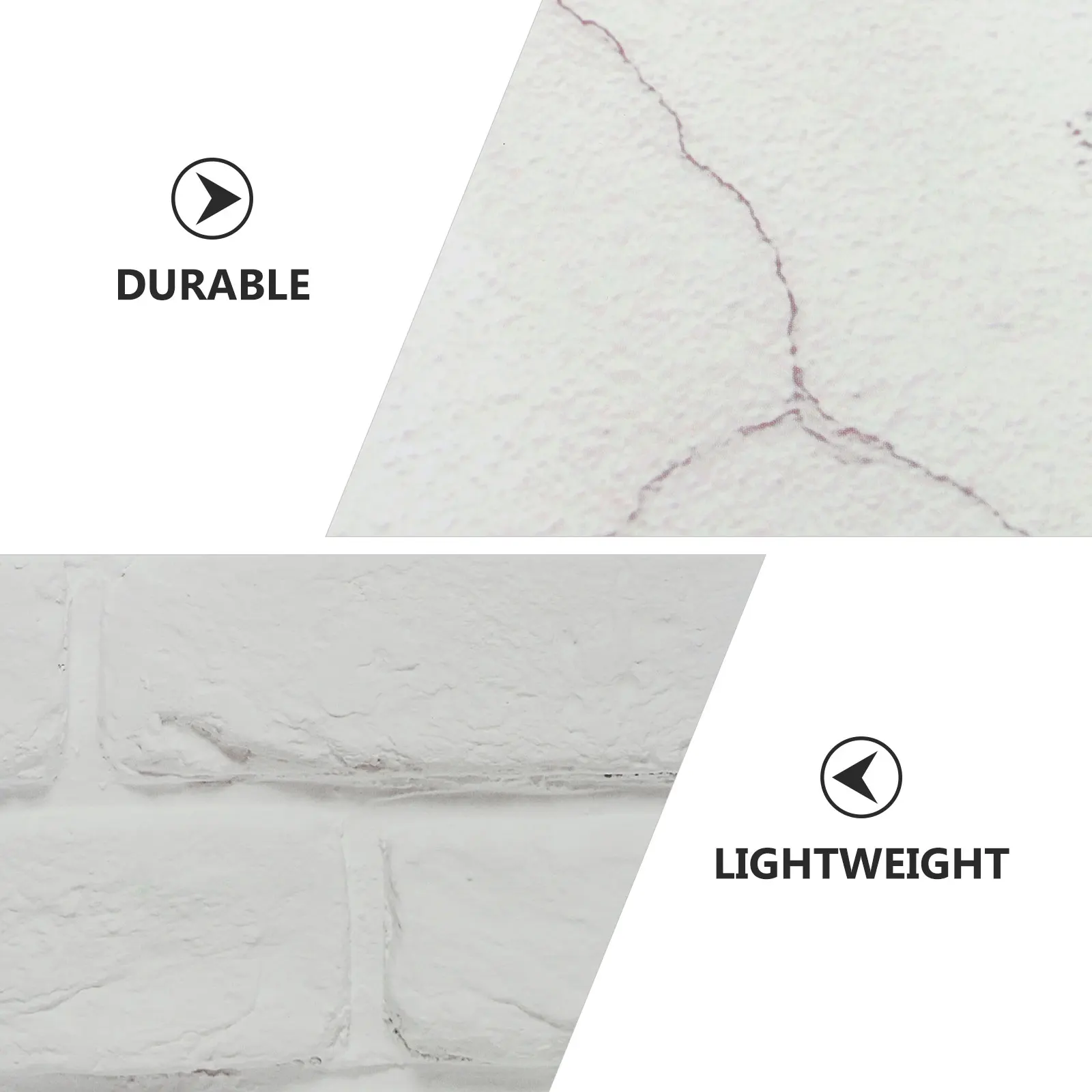 

Double-Sided Waterproof Backdrop Paper Brick Wall Texture Photography Background Paper for Flat Lay Food Jewelry Videos