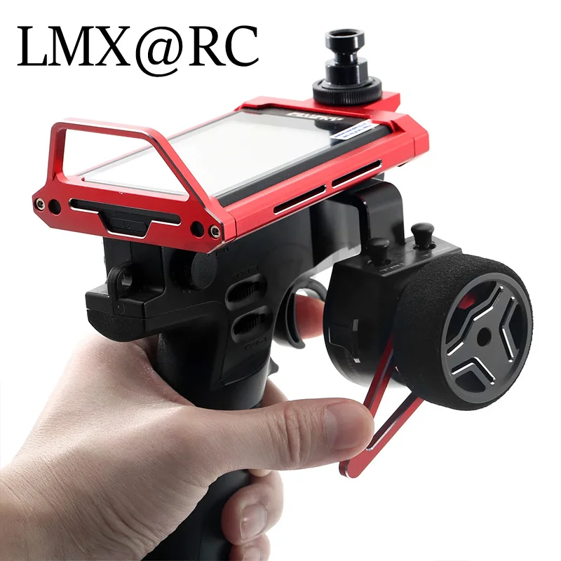 LMX RC NB4 One-handed Control Adapter Transmitter Steering Wheel Trigger for RC Crawler Car Controller Flysky NB4/Noble Lite/Pro