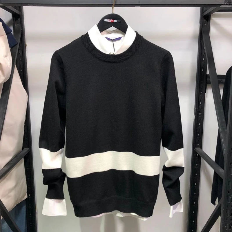 

Autumn Winter Men's Camere Sweater Casual round Ne Knitted irt Slim Fit Hoodie Youthful Vitali Sle Long Sve