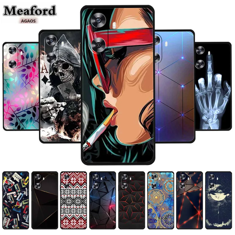 Luxury Soft Phone Case for Honor Play 60 4G TPU Silicone Cover Capa for Funda Huawei Enjoy 70z 70 Z Fashion Cool Back Case