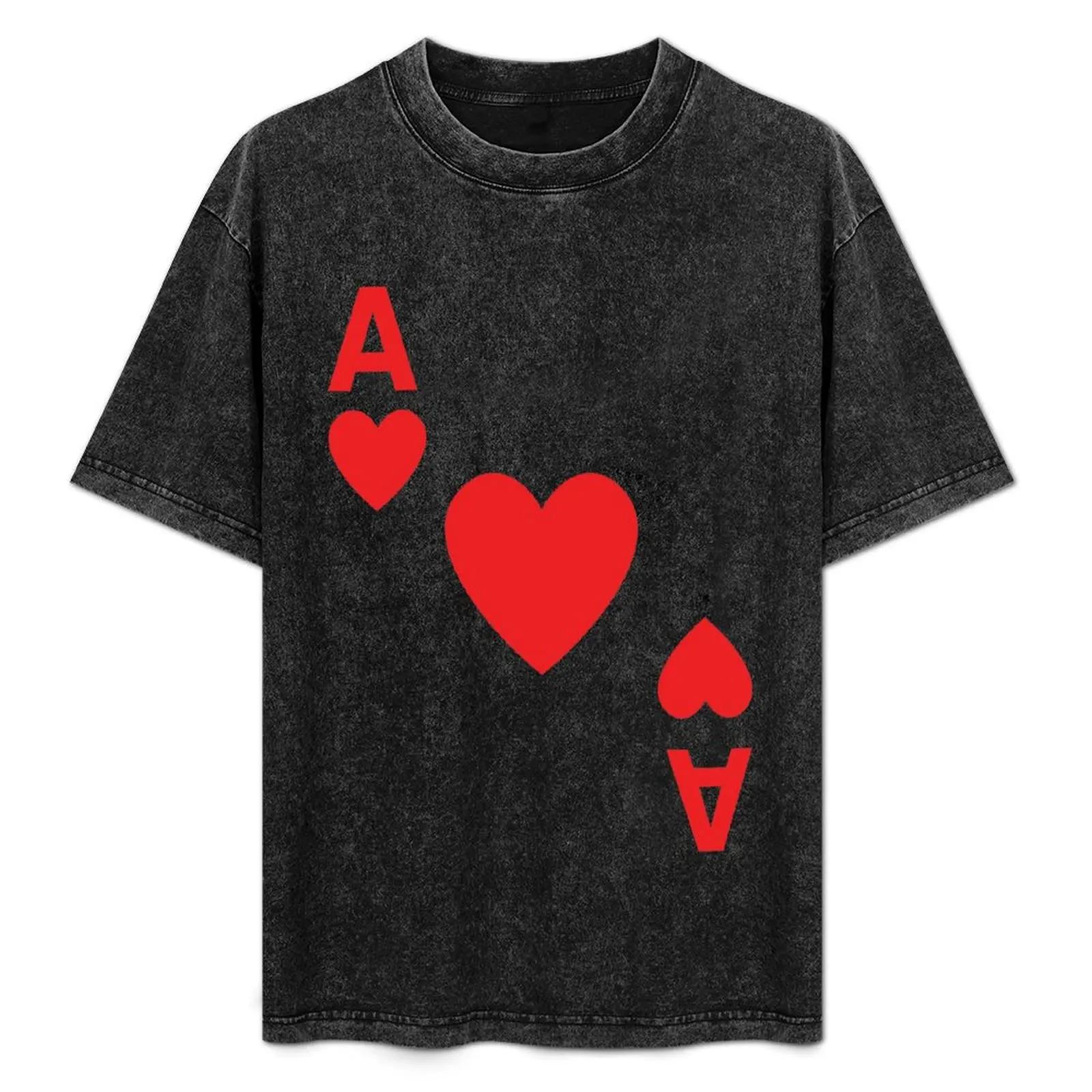 ハートのエース-ポーカー-トランプ-ハロウィン-コスチューム-tシャツ-カジュアル-通気性-半袖-トップス